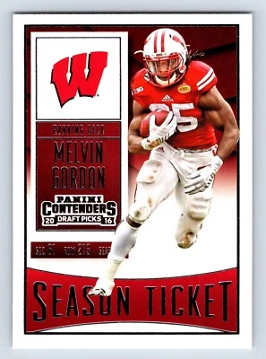 Melvin Gordon 2016 Contenders Draft Picks Season Ticket #75 Wisconsin Badgers - Image 1 of 2