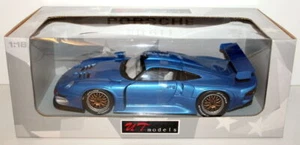 UT MODELS 1/18 - 27842 PORSCHE 911 GT1 STREET 1996 - METALLIC BLUE - Picture 1 of 1