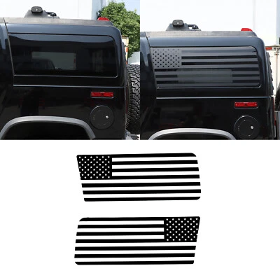 Декоративные наклейки наружные для Hummer H2 2003-09 с флагом США на боковые окна - Изображение 1 из 4