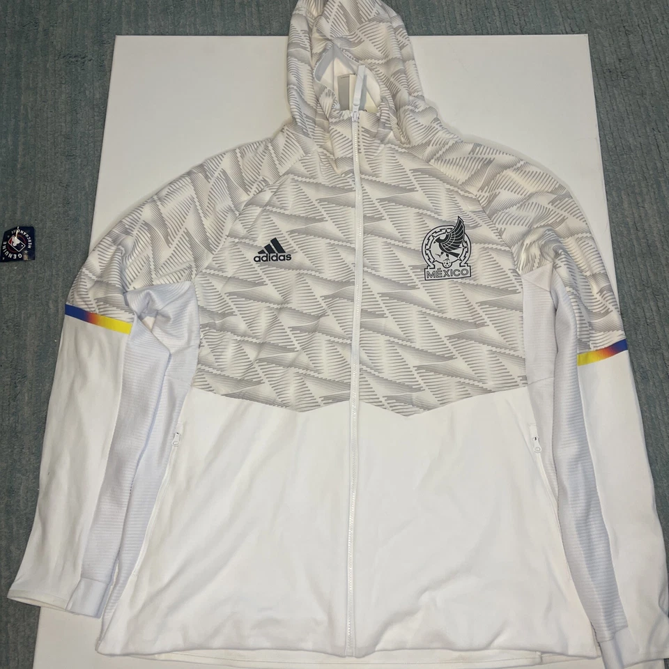 Adidas Mexico 22/23 Game Day Full-Zip Travel World Cup Hoodie Jacket IC4450 XL