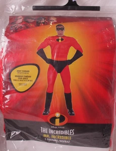 Neu Disney Pixar Mr. Unglaubliches Kostüm für Erwachsene: Overall, Maske, Handschuhe - Bild 1 von 4