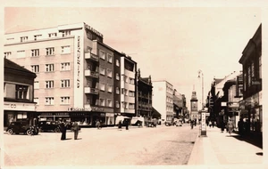 Tschechien Pardubice Stalinova třída Vintage RPPC B273 - Bild 1 von 2
