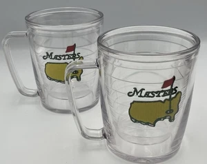 PGA Masters Logo Tervis Tumbler Coffee Mug 16 Oz Golf LIFETIME WARRANTY Lot of 2 - Picture 1 of 6