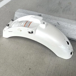 2011 08-13 Moto Guzzi V7 Classic White Pearl Rear Fender Mud Guard Tire Cover - Picture 1 of 11
