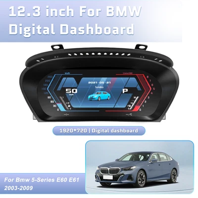 Cuadro de instrumentos con pantalla digital para BMW Serie 5 E60 E61 2003-2009 Foto 1 de 4