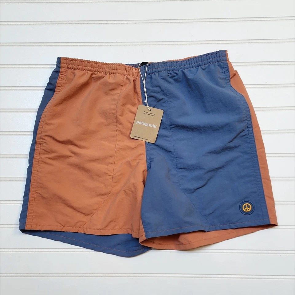 Patagonia Baggies Shorts 5" M – Utility Blue Peace Patch –