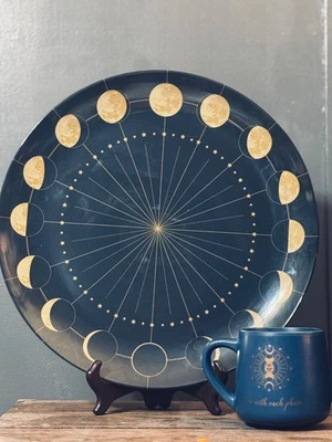 Christian Siriano Melamina Fases Lunares Plato Celestial Bandeja/Decoración de Pared y Taza Luna Foto 1 de 4