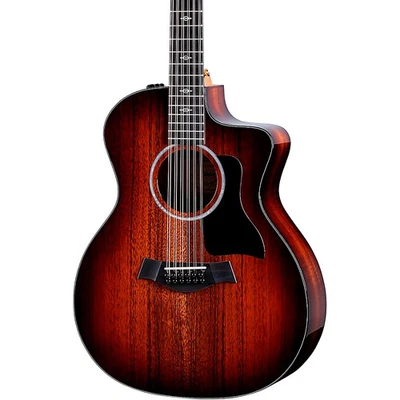 Guitarra Taylor 264ce-K Deluxe Grand Auditorium 12 cuerdas A/E borde sombreado ráfaga Foto 1 de 4