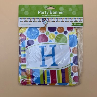 NEW - Happy Birthday Banner - 8.75ft (18,21,30,40,50,60,70,80) - Image 1 of 2