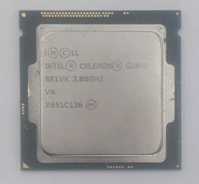 Intel Celeron G1840 Desktop CPU Processor- SR1VK - Image 1 of 2