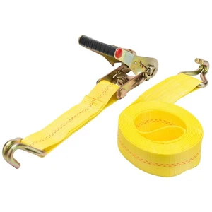 HAMPTON PROD - 2" x 16' Heavy Duty Ratchet Tie-Down with Double J-Hooks - 3,3... - Picture 1 of 5