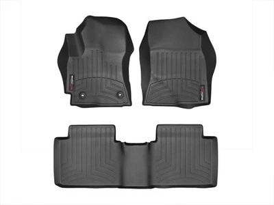 WeatherTech FloorLiner for 2014-2016 Toyota Corolla - 1st & 2nd Row, Black - Image 1 of 4