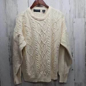 Vintage 1990s Claybrooke Outdoors Knitted Crewneck Sweater Rare - Picture 1 of 11