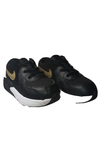 Nike Air Max 90 Black & White With Gold Swish Größe 9C Kinder - Bild 1 von 8