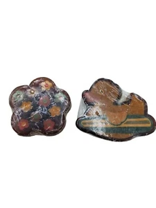 sapone trasparente vintage nuovo 2 barrette fatto a mano design tri costiero - Foto 1 di 3
