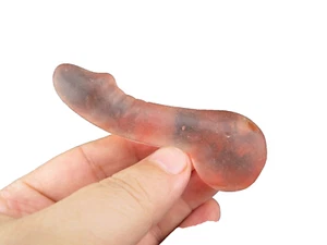 Chinesische alte Jade, Sammlerstücke, Kristall, Hongshan Kultur, seltener Penis, Anhänger M882 - Bild 1 von 6