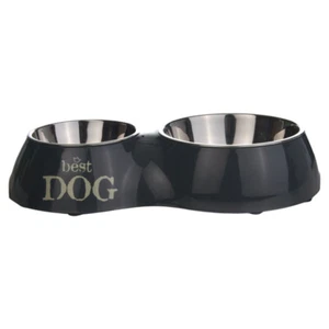 Beeztees Hunde Doppelnapf Best Dog grau, diverse Größen, NEU - Bild 1 von 1