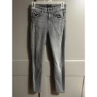 Mother Womens The Looker Ankle Fray The All Nighter Wash Gray Size 25 *Flaw*