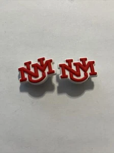 Set of 2 New Mexico Lobo NCAA Croc Shoe Charms - Picture 1 of 1