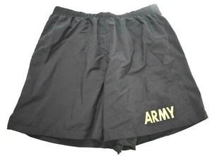 Army Mens Black Flat-Front Straight Leg Comfort-Fit Pull-On Stretch Shorts M - Picture 1 of 6