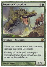 Magic the Gathering MTG Emperor Crocodile (241) Ninth Edition   LP