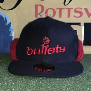 Washington Bullets Cap Hardwood Classics NEW Era 9Fifty Orejeras ajustadas 7 1/4 - Imagen 1 de 8