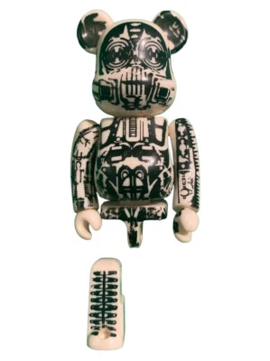 Medicom 100% BE@RBRICK Bearbrick Vinyl Figure: HR Giger 1/9/2005 - BROKEN PARTS - Image 1 of 3