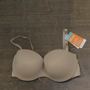 Warners This is Not a Bra Convertible Strapless Bra Toasted Almond Brown 36D - Picture 1 of 9