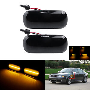 For 2000-08 Audi A3 A4 A6 RS6 A8 Dynamic LED Side Indicator Repeater Light Lamp