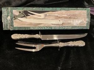 International Silver Company "French ROSE" Carving Set w/original box - Picture 1 of 2