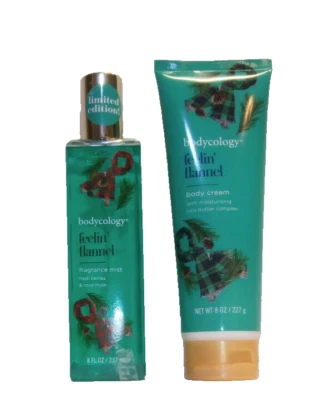 bodycology feelin' flannel body cream + fragrance Mist limited edition 8oz each - Image 1 of 4