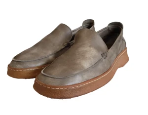 Camper Women's Loafers Slip On Gray Leather Comfort Shoes 2526 Size 11M EU 41 - Picture 1 of 12