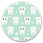 2 x Vinyl Stickers 30cm - Teeth Pattern Dentist Dental Nurse Cool Gift #14414