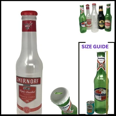 Giant Smirnorf Money Bottle Coin Savings Plastic Bottle Piggy Bank Vodka - Image 1 of 4