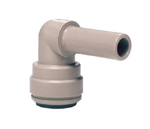 John Guest Elbow Connector 5/16" PF x 5/16" Stem Conversion Tube Fitting - Picture 1 of 2