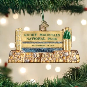 Old World Christmas Ornaments: State Parks Glass Blown Ornaments for Christmas T - Picture 1 of 4