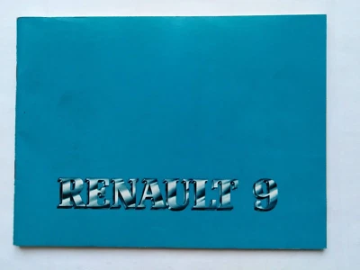 RENAULT   9   LIBRETTO USO MANUTENZIONE   EDIZIONE  11/1987       (739) - Immagine 1 di 4