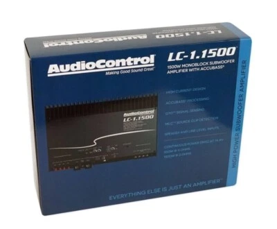 AudioControl LC-1.1500 1500 Watt RMS Monoblock Car Stereo Sub Amplifier Accubase - Image 1 of 4