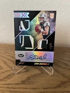 SAM DARNOLD 2018 PANINI XR TRIPLE SWATCH JACKET AUTO RC 1/1 One Of One - Picture 1 of 3