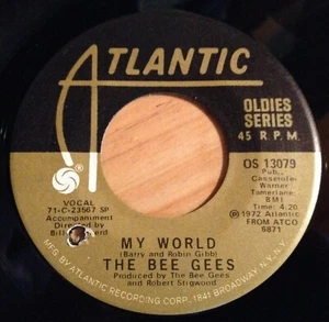 Bee Gees 45 My World / New York Mining Disaster 1941 reissue - Picture 1 of 2