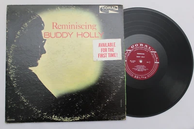 BUDDY HOLLY REMINISCING LP 12" RECORD ROCKABILLY MAROON LABEL (CRL 57426) - Image 1 of 2