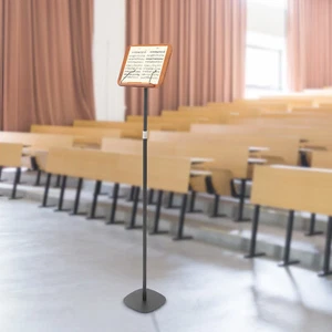 Soporte de música de hierro de madera, soporte para libros de madera, soporte para libros multifunción de montaje en piso - Imagen 1 de 21
