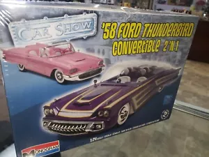 Monogramm 1958 Ford Thunderbird Cabrio 2 in 1 1:24 Modellbausatz NEU VERSIEGELT 2010 - Bild 1 von 6