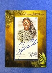 2019 Topps Allen and Ginter Mini Framed Auto #MA-AA A.J. Andrews (Softball) - Picture 1 of 2