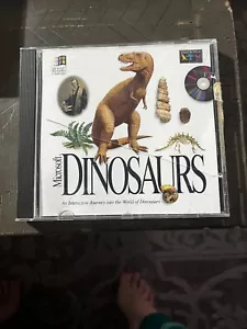 Microsoft Dinosaurs CD-ROM (PC, 1993) Prehistoric Learning Educational Software - Picture 1 of 3