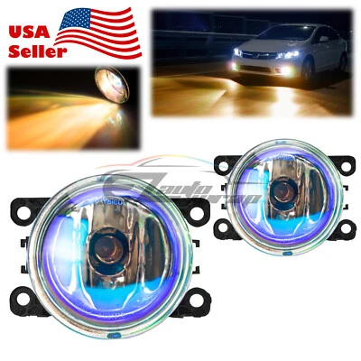 For 15-21 Honda Civic Pair of Neo Lens Lamp Fog Light Fit Quality Replacement F6 - Image 1 of 4