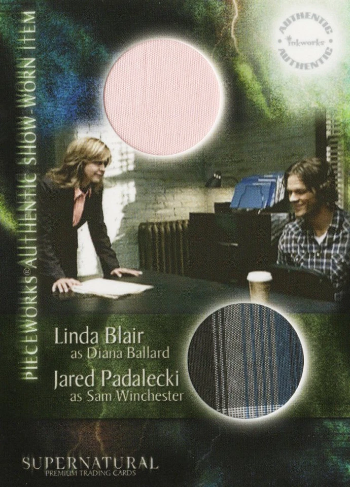 Supernatural Season Two 2 DUAL Pieceworks PW15 Linda Blair & Jared Padalecki - Imagem 1 de 1