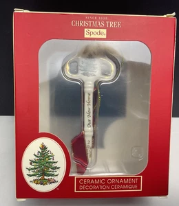 Spode Weihnachtsbaum Keramik Schlüssel geformt Ornament Unser neues Zuhause 2017 C3 - Bild 1 von 11