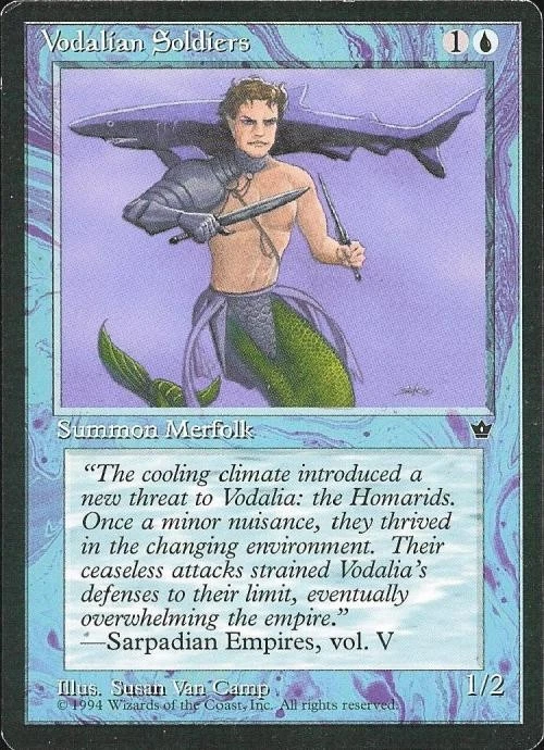 Vodalian Soldiers (4) - Medium Play MTG Fallen Empires - Image 1 of 1