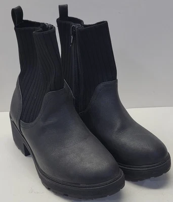 Dolce Vita Boots Youth Girls 2 Nexa Casual Side Zip Chelsea Ankle Bootie Black - Image 1 of 4